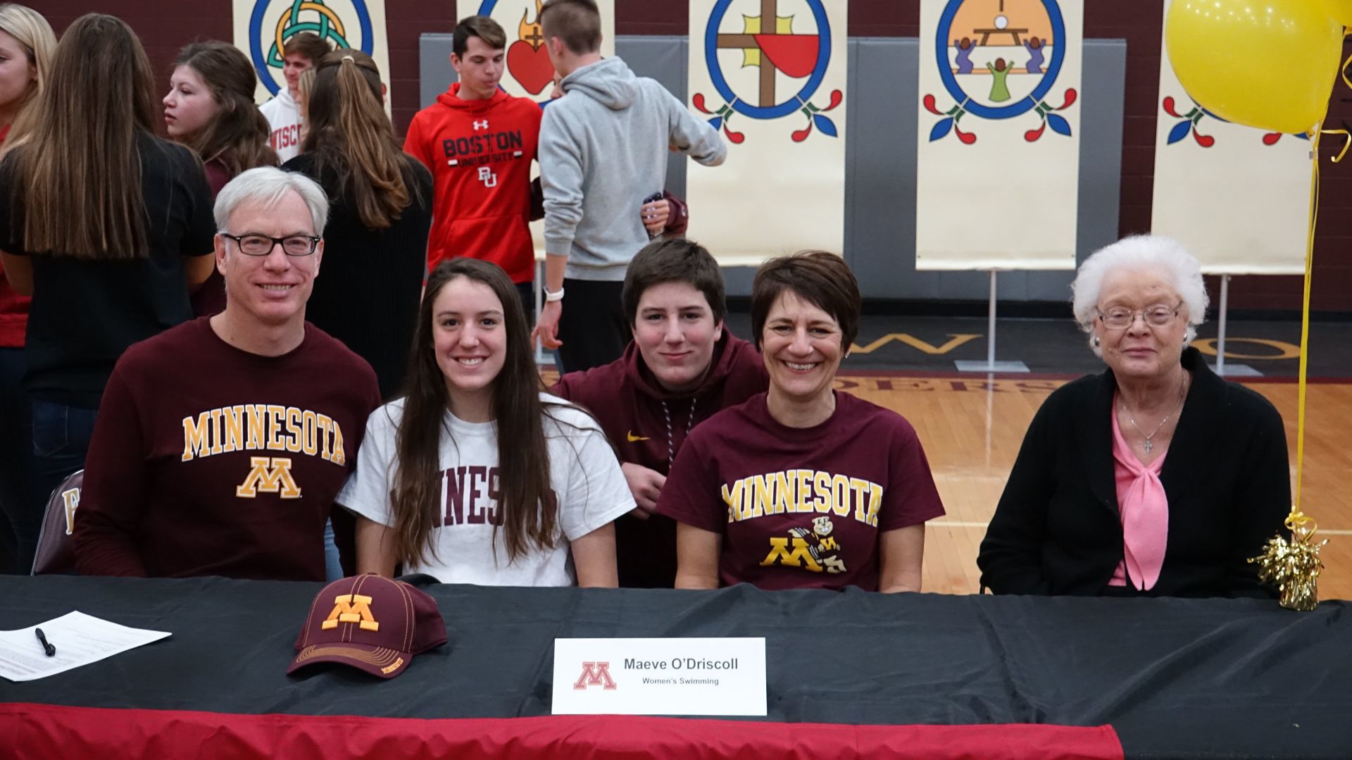 National Signing Day photo: Madison Edgewood's Maeve O'Driscoll with Minnesota